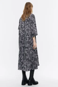 Mujer BIMBA Y LOLA Vestidos Y Monos<Vestido Linea A Fluido Canary Camo Caqui