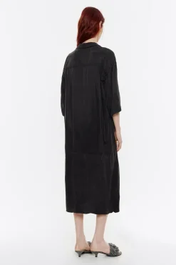 Mujer BIMBA Y LOLA Vestidos Y Monos<Vestido Linea A Fluido Negro