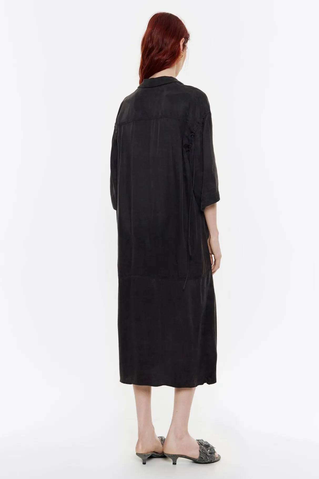 Mujer BIMBA Y LOLA Vestidos Y Monos<Vestido Linea A Fluido Negro