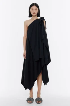 Mujer BIMBA Y LOLA Vestidos Y Monos<Vestido Multicapas Algodon Negro