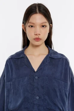 Mujer BIMBA Y LOLA Vestidos Y Monos<Vestido Oversize Fluido Azul Lavado