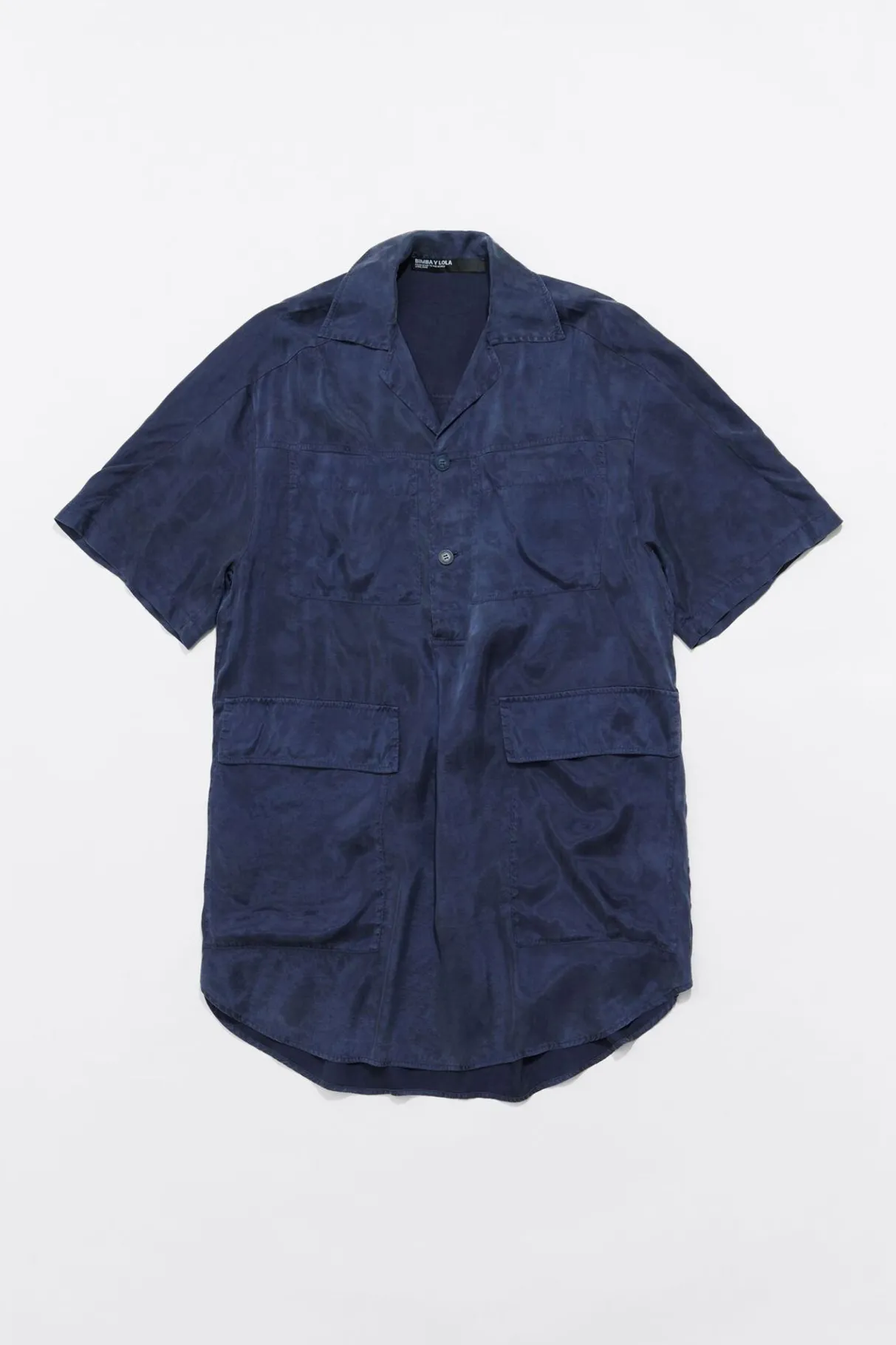 Mujer BIMBA Y LOLA Vestidos Y Monos<Vestido Oversize Fluido Azul Lavado