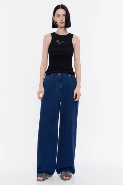 Mujer BIMBA Y LOLA Total Look<Wide Leg - Vaquero Indigo Oscuro