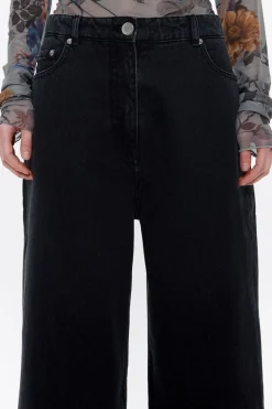 Mujer BIMBA Y LOLA Denim<Wide Leg - Vaquero Negro Lavado