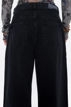 Mujer BIMBA Y LOLA Denim<Wide Leg - Vaquero Negro Lavado