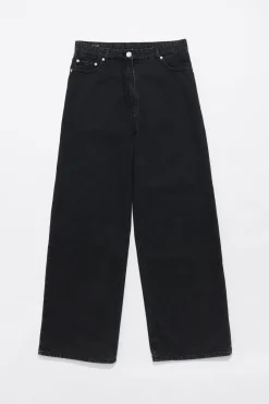 Mujer BIMBA Y LOLA Denim<Wide Leg - Vaquero Negro Lavado