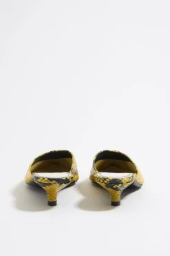 Mujer BIMBA Y LOLA Salones<Zapato Salon Piel Print Serpiente Amarillo